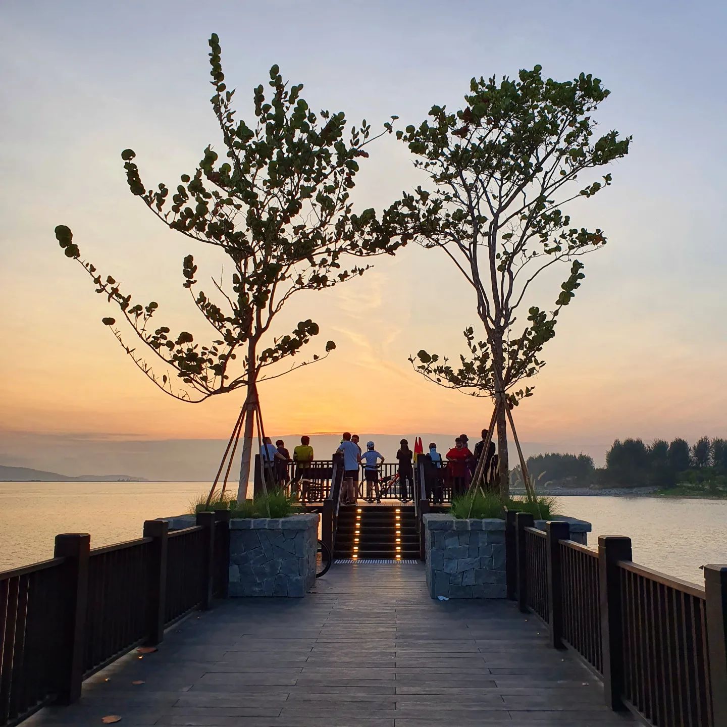  pavilion at sunset