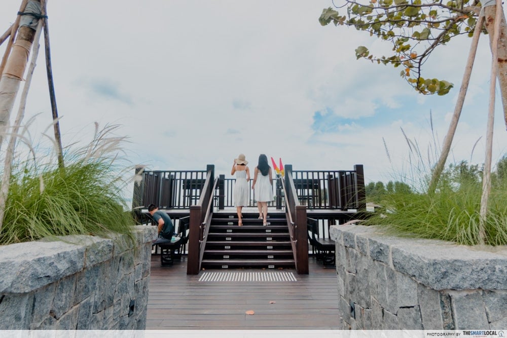 stairs to pavilion