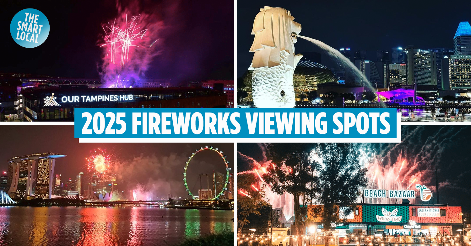 16 Best Places To Catch Fireworks In Singapore This NYE 2025, Including Heartland Spots