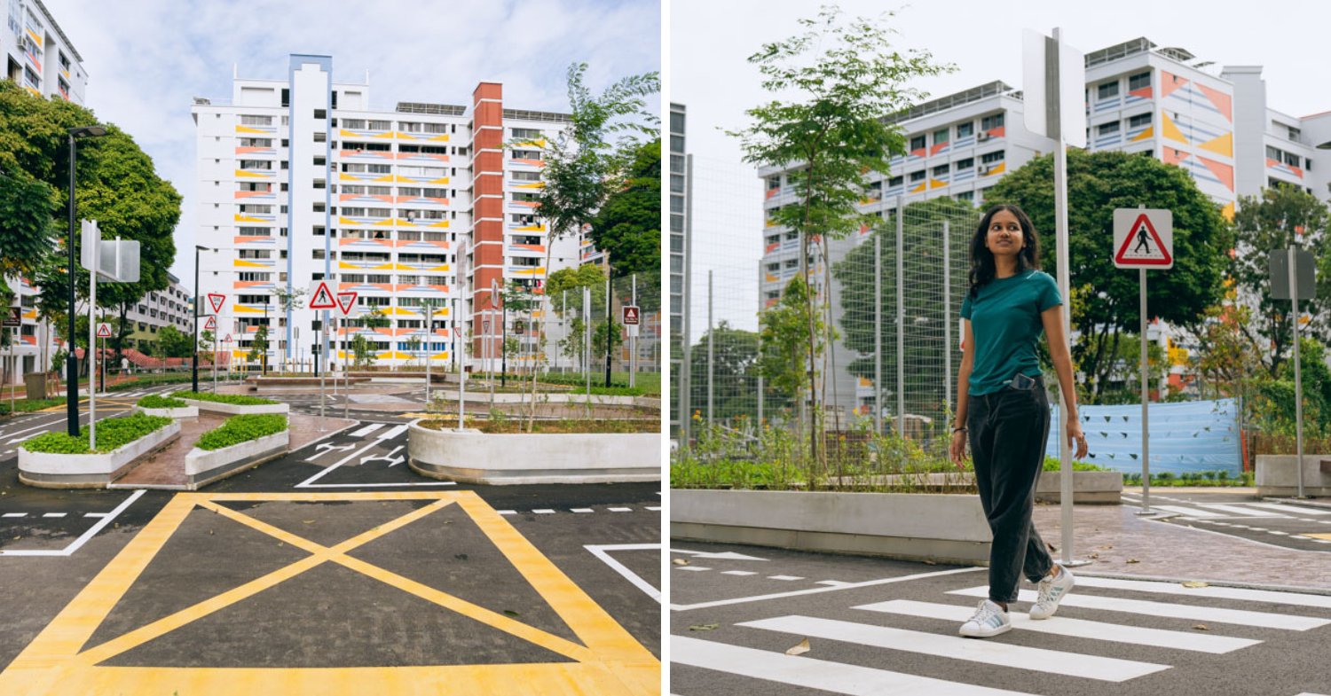 CCK mini road safety park - crossing road