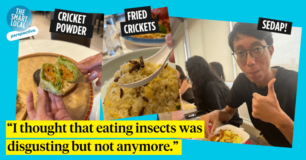 I tried eating insects in singapore