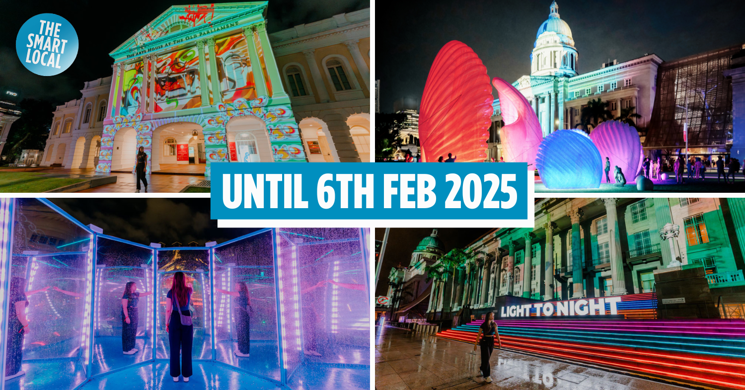 First Look At Light To Night 2025 – Giant Seashells At Padang, Mirror Maze & Projections